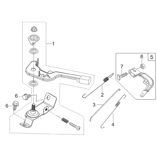 Рычаг регулировки оборотов Champion GP52 после 2019 года
